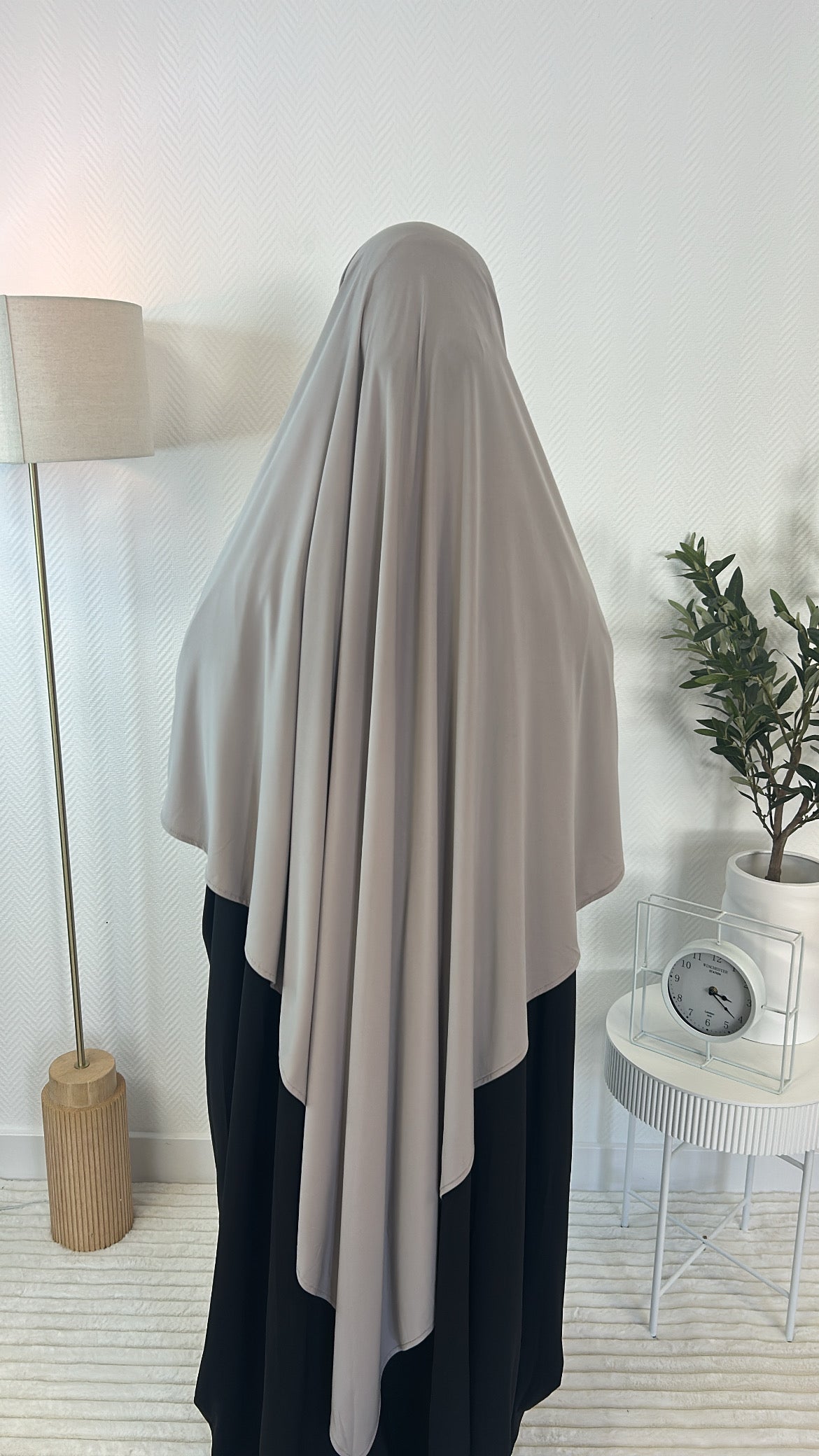 Khimar jersey premium grège