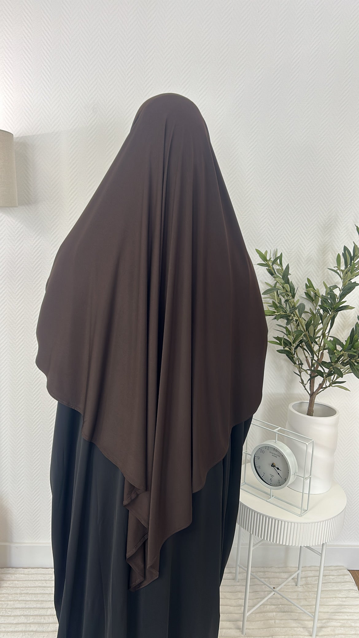 Khimar jersey premium Marron