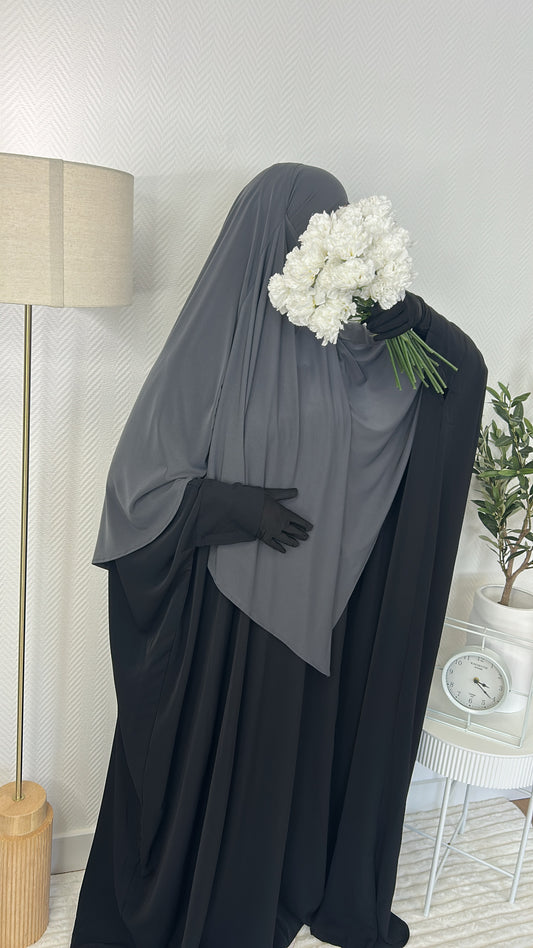 Khimar jersey premium Gris
