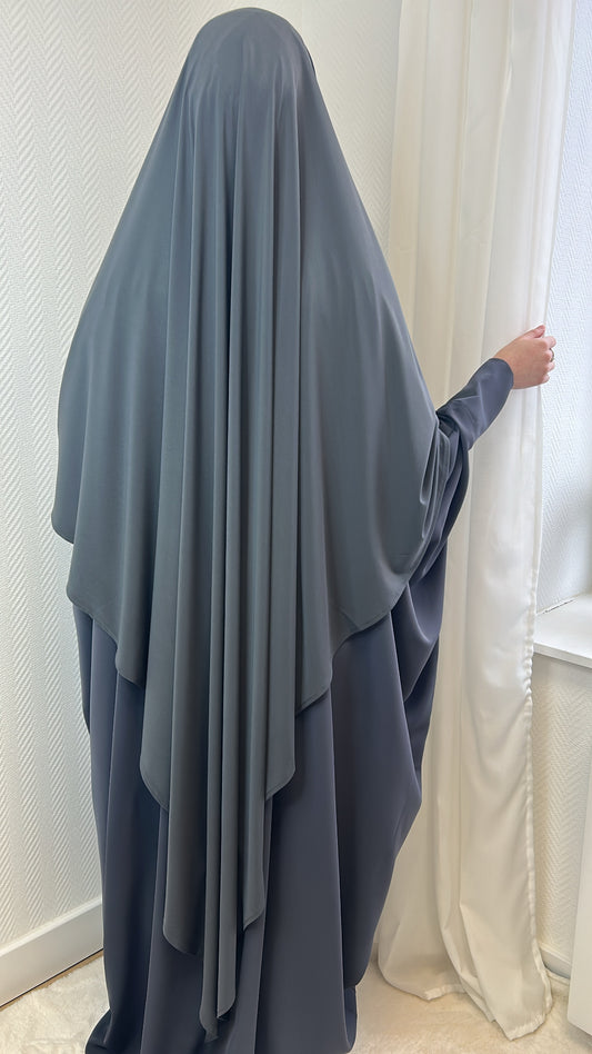 Khimar jersey premium gris